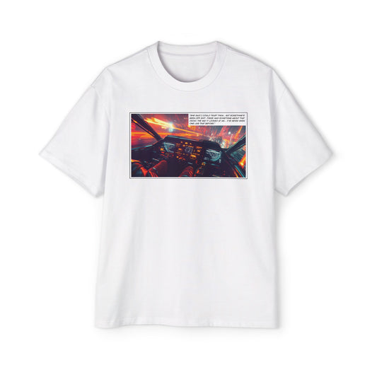 Retro Graphic Heavy Oversized Tee - Perfect for Car Enthusiasts